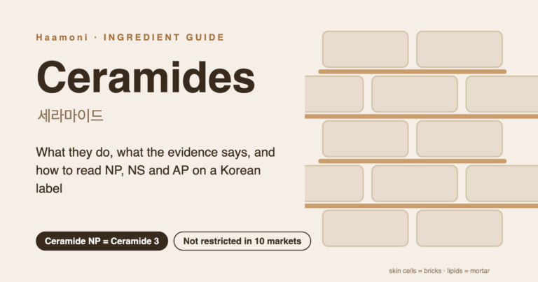 Ceramide skincare explained: what ceramides are and how to read them on Korean labels